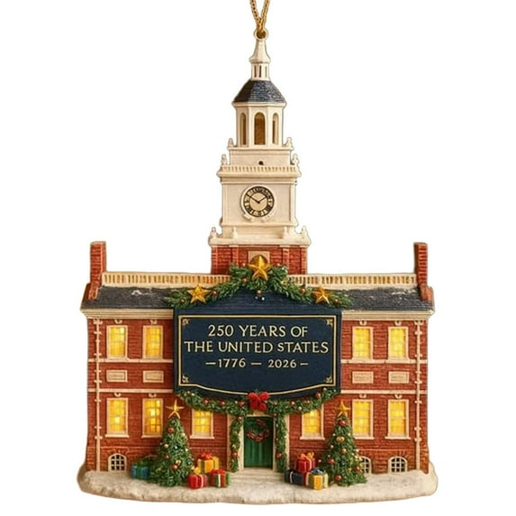 2D Plane Us 250Th Anniversary Ornament,250 Years Of The United States Anniversary 2026 Patriotic Decorations For Christmas Tree Decor,Collectible Keepsake Gift For Patriots & History Lovers(B)
