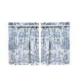 thumbnail image 1 of 2D Printed Kitchen Curtain Panels Washable Decorative Window Drapes, Patterned Light Filtering Window Treatments For Kitchen Home Decor, Durable Easy Care Kitchen Curtains For Dining Space Decoration, 1 of 7
