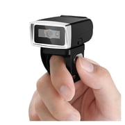 2D Ring Barcode Scanner 3-in-1 Bluetooth Wireless & 2.4G Wireless & USB Wired Connection Scanner Mini Bar Code Reader ,Easy to Operate