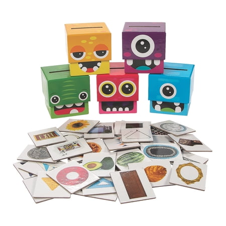 2D Shapes Sorting Boxes - Educational - 45 Pieces