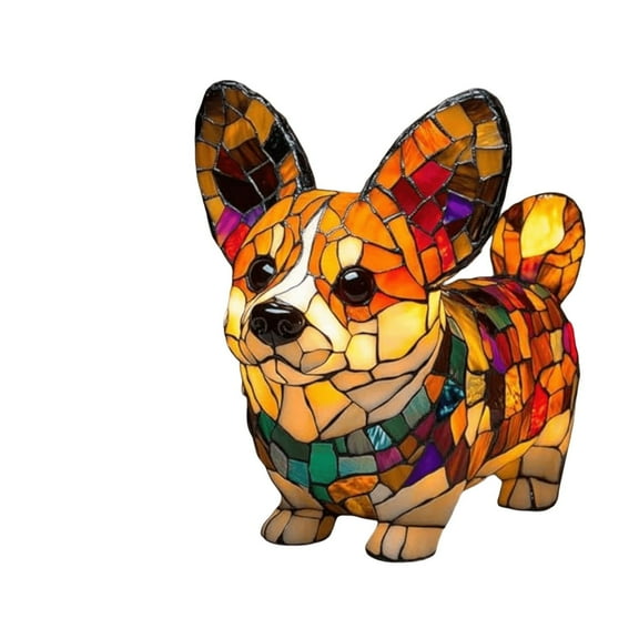2D Single-Sided Acrylic Dog Pendant Home Window Decoration Light Projection Ornaments 12 Breeds Corgi Shiba Inu Golden Retriever Safe 3Mm Thick Acrylic Versatile Installation