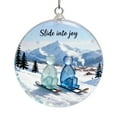 thumbnail image 1 of 2D Skiing Christmas Ornament – Whimsical Hanging Holiday Pendant for Tree, Mantel & Gift Décor – Festive Decoration for Ski Lovers, 1 of 4