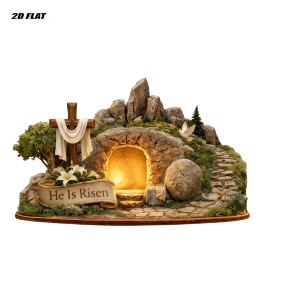2D Statue Desktop Ornament Suitable for Homes Churches and Sculptures