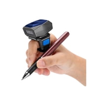 2D Wearable Ring Barcode Scanner Bluetooth 2.4G Wireless USB 3-in-1 1D QR Bar Code Reader Upgraded PDF417 Data Matrix ,Easy to Use