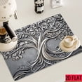 thumbnail image 1 of 2D flat 1 kitchen stove cover, simple and artistic pattern design, Nordic-style kitchen mat, coffee machine mat, operation counter decoration, the first choice for kitchen gifts. The size is 28.3x20., 1 of 11