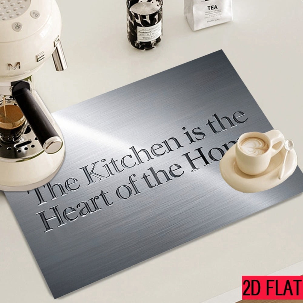 2D flat 1 kitchen stove cover, simple and artistic pattern design, Nordic-style kitchen mat, coffee machine mat, operation counter decoration, the first choice for kitchen gifts. The size is 28.3x20.