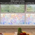 thumbnail image 1 of 2D flat, 1 piece of iridescent Mosaic art stained glass sticker - Colorful fragment style frosted window film 17.71×39.37in (45×100cm). Electrostatic adsorption PVC window stickers, with dreamy and b, 1 of 7