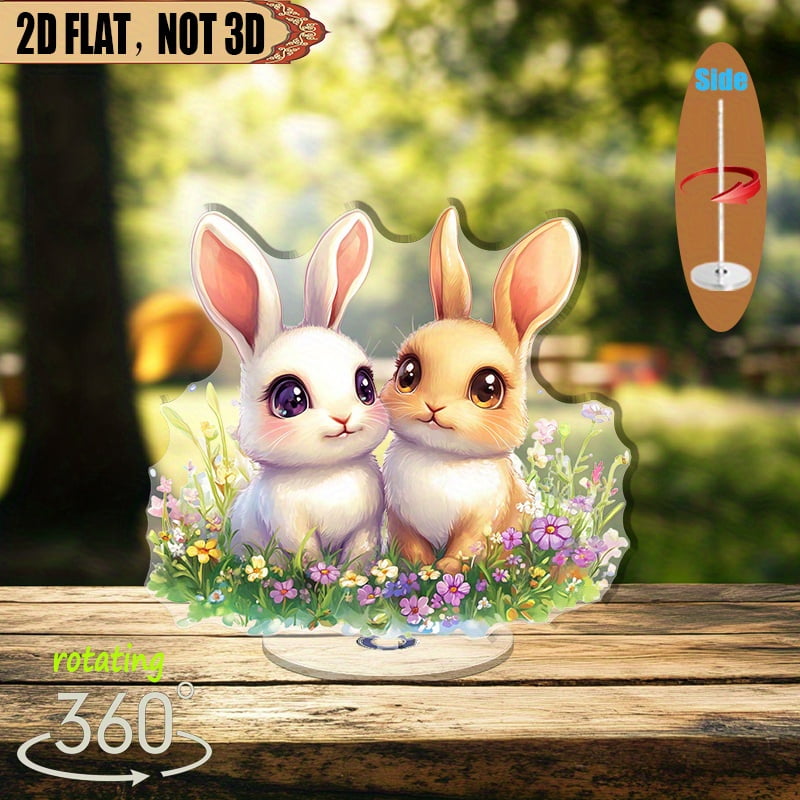 [2D flat] 1PC Rotating acrylic display featuring two adventurous ...