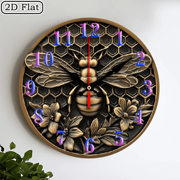 2D flat 1pc,log cabin_ wood wall clock Home&Seasonal Decoration, For Yard, Mall, Garage, Coffee Shop, Home, Best Gift, for a Friend room decor halloween 10*10inch