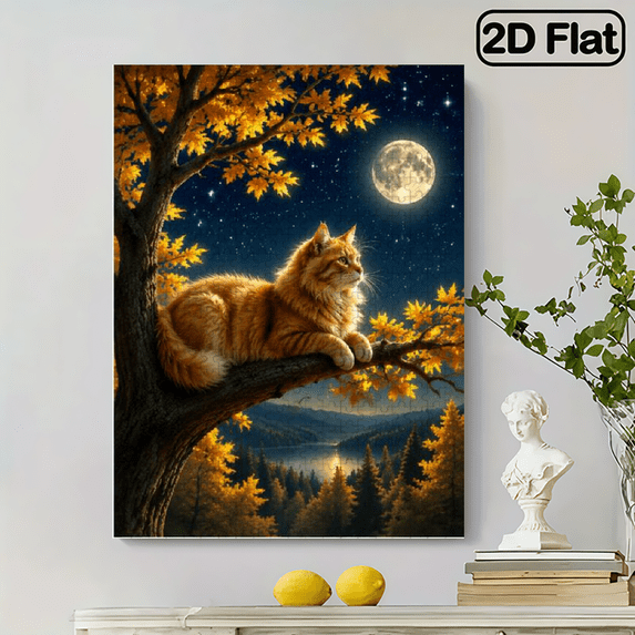 2d-flat-500-piece-vertical-paper-puzzle-of-cat-on-the-tree-family