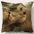 2D flat - double-sided short plush decorative pillowcase, with a rustic ...