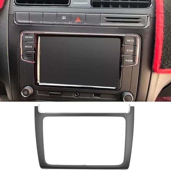 2DIN Car Stereo Radio Fascia Panel Trim Frame Decoration for Mk5 2014-2017