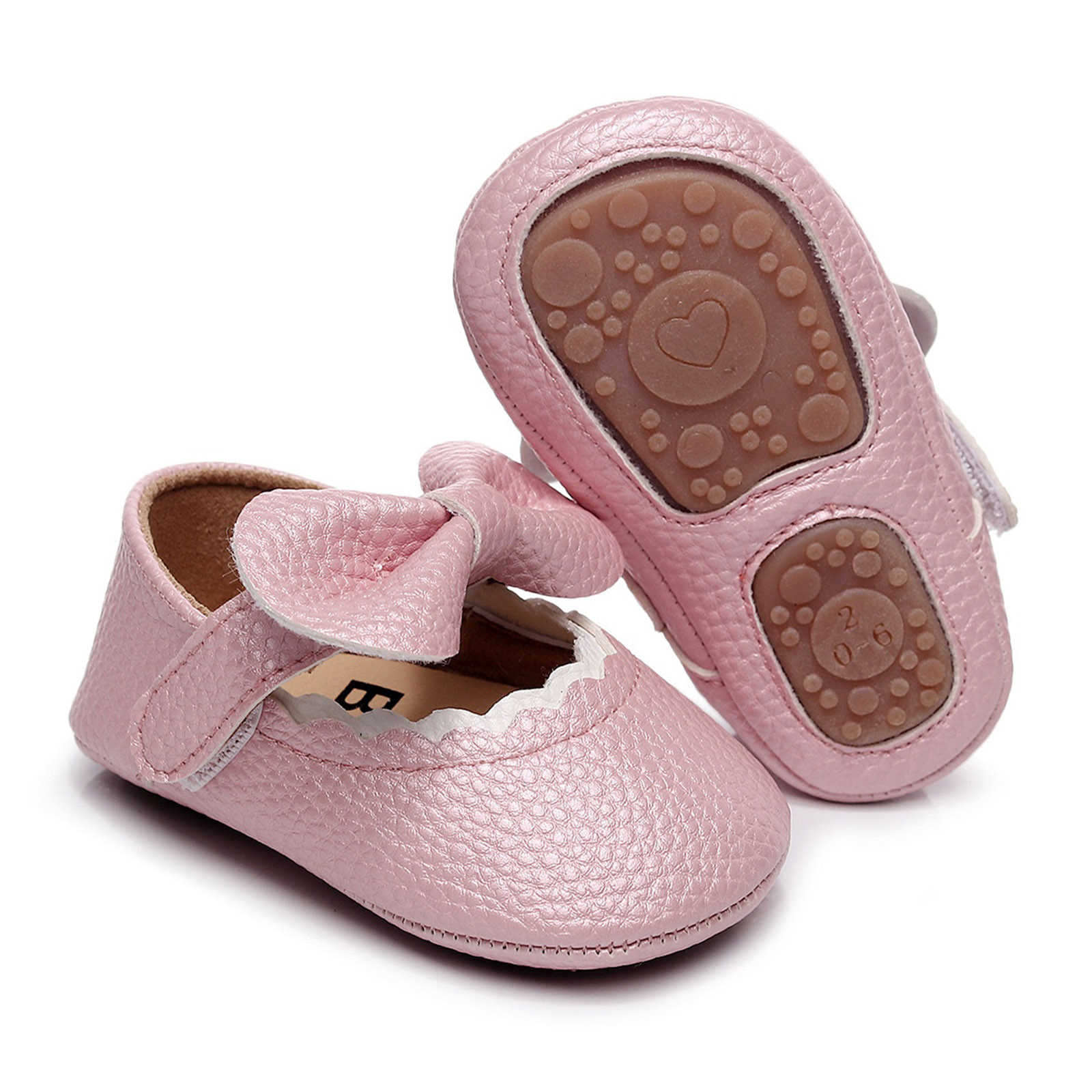 2DXuixsh 18 Month Shoes Girls Single Shoes Ruffles Bowknot First Walkers Shoes Toddler Sandals