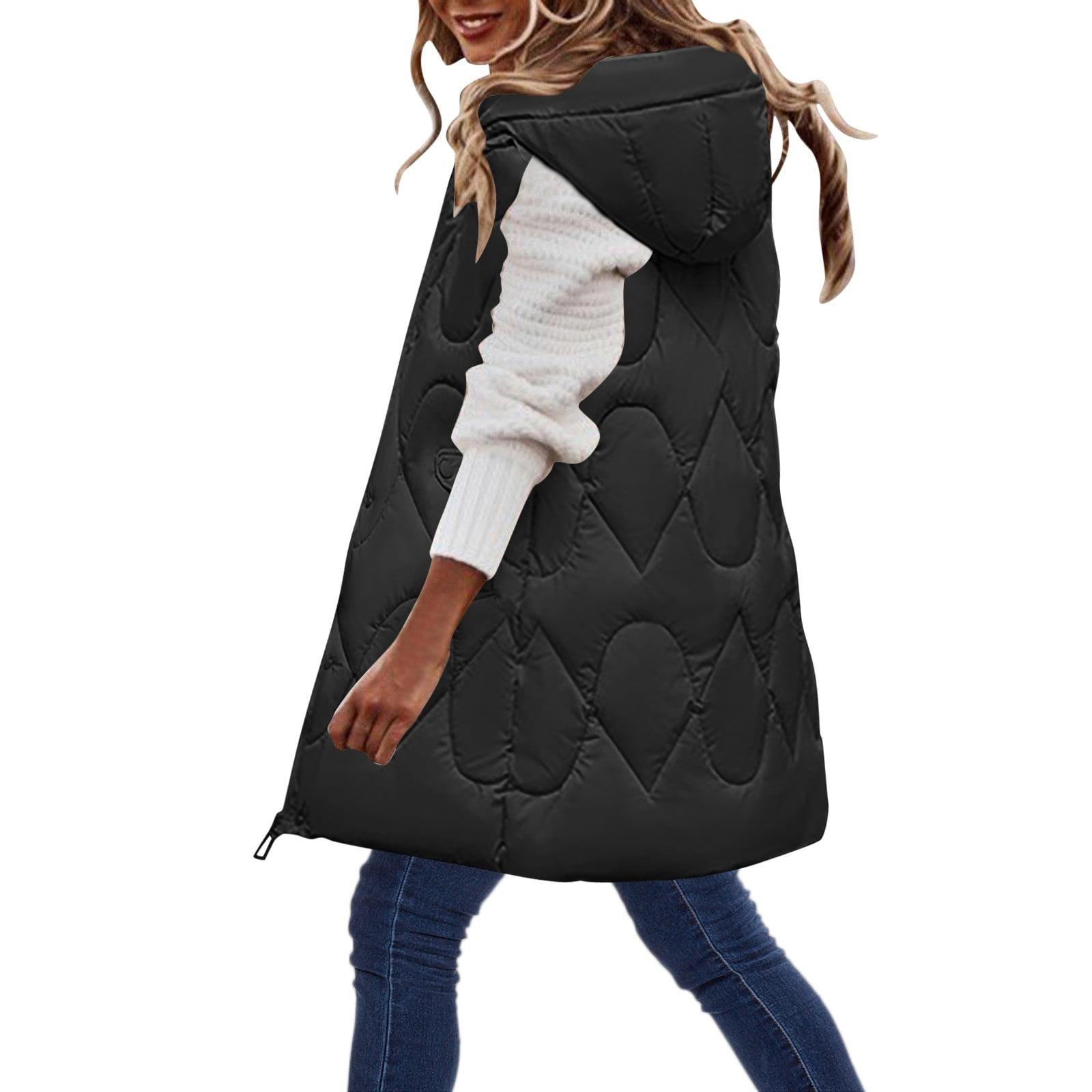 2DXuixsh 4X Womens Winter Coats Women's Vest Plus Size Waist Large ...