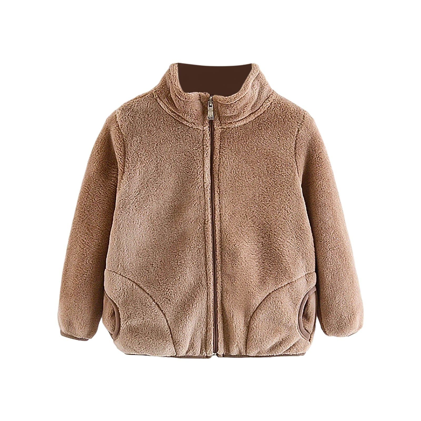 2DXuixsh Baby Jacket Toddler Baby Boy Girl Little Cute Jacket Fuzzy