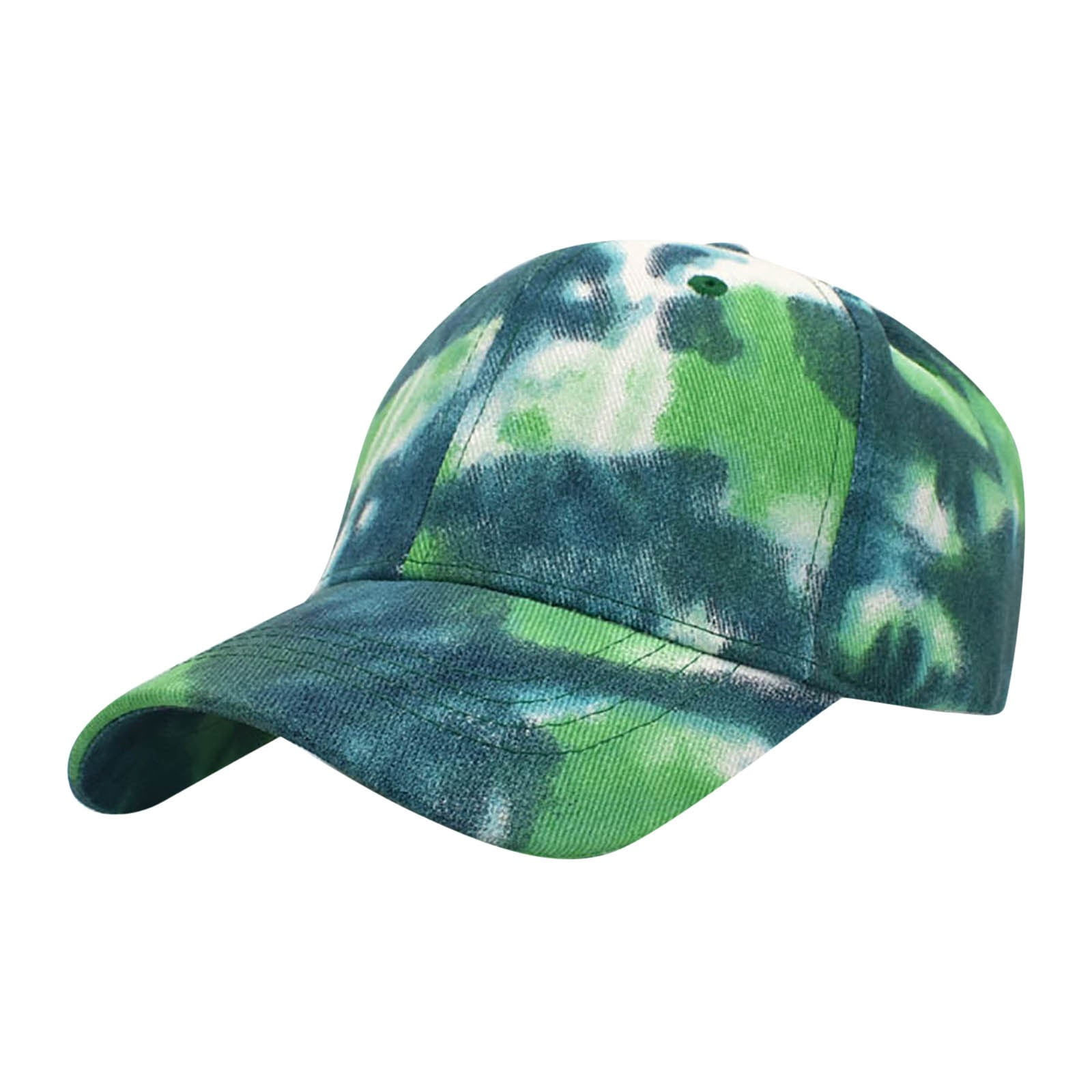 2DXuixsh College Football Visor Hats Tie Dye Baseball Cap Men's and