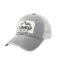 thumbnail image 1 of 2DXuixsh Curved Trucker Hat Embroidered Letters Hat Womens Mesh Hatspatch Preppy Hat Retro Baseball Cap Baseball Door Cap Holder Hats for Men Women Baseball Cap Grey One Size, 1 of 2