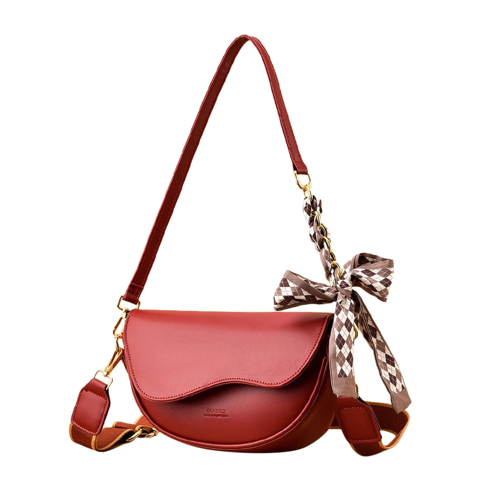 2DXuixsh Cute Shoulder Bag Small Crossbody Handbags for Women Multipurpose  Soft Shoulder Bag Lightweight Retro Tote Bag Purses for Women Red One Size