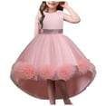 2DXuixsh Flower Girl Dress Little Girls Unique 3D Flower Girl Birthday Party Formal Dress Girls