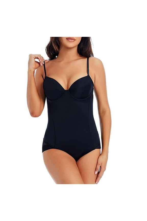 Full Spanks for Women Corset Waist and Abdomen One Body Shaper Belt Corset Chest and Abdomen Panties Lifter Plus Size 5X Black Size M