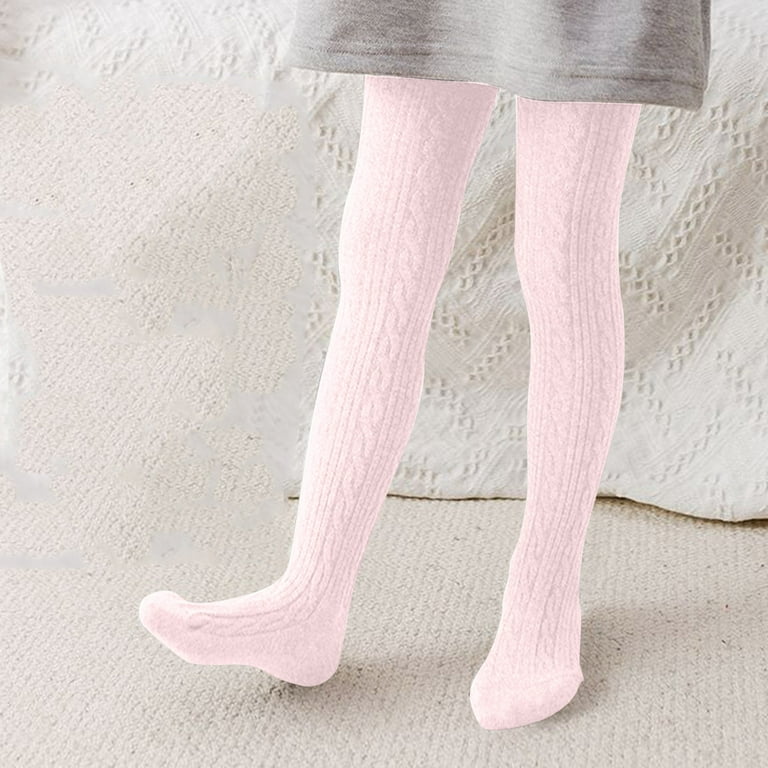 2DXuixsh for Girl Kids Baby Girls Tights Toddler Cable Knit Warm Leggings  Stretchy Stockings Pantyhose Winter Socks Big Girls Dress Pants Polyester