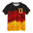 2DXuixsh Girls Clothes Girls Tops Germany Fans Team Print T Shirt Tie