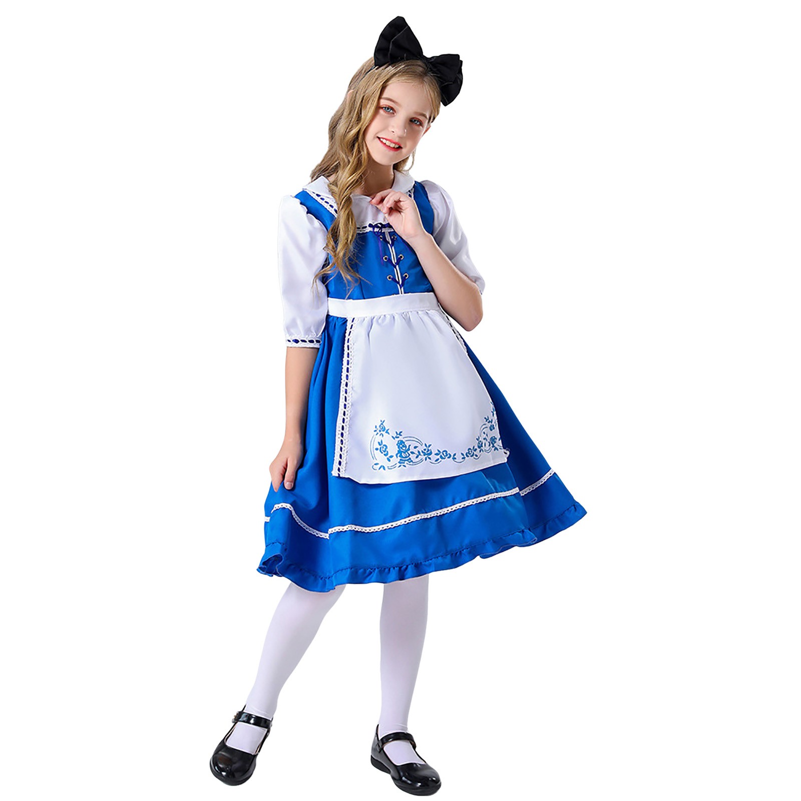 2DXuixsh Girls Dress Girl Oktoberfest German Festival Bavarian Dress