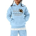 2DXuixsh Girls Hoodies Football Fans Sports Gift Teen Sweatshirt