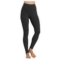 thumbnail image 1 of 2DXuixsh Girls Yoga Pants Size 14-16 with Pockets Women's Leggings Yoga Pants Workout High with Waist Pocket Feeling I Pants Open Side Yoga Pants Polyester Black L, 1 of 9