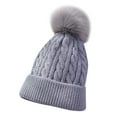 thumbnail image 1 of JDEFEG Hat for Baby Baby Girls Boys Soft Warm Knit Hat Kids Winter Hat with Hood Cap 6 Month Toboggan Toddler Winter Hat Cotton Navy, 1 of 6