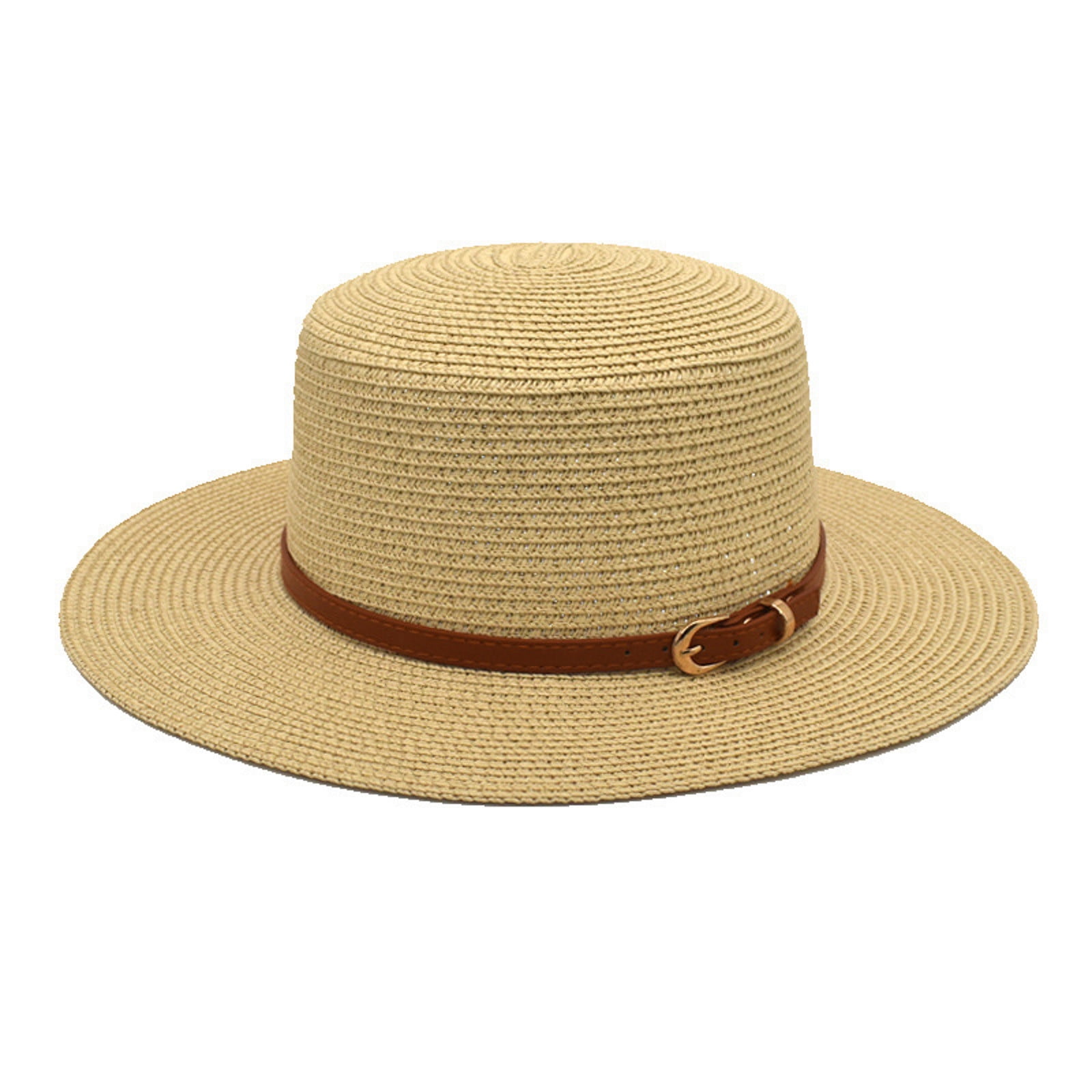 2DXuixsh Hats for Men Women Fish Hat Black Adults Unisex Retro Western  Cowboy Riding Hat Leather Belt Wide Cap Straw Hat Pool Hat Men Bucket Hat  Beige 