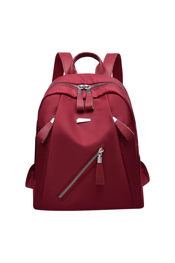 High Rolling Backpack Women's New Korean Fashion Popular Waterproof Cloth Backpack Poop Backpack Purses for Women Bags for Women Red One Size