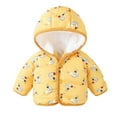 2DXuixsh Jackets for Girls Baby Coat with Wool Thickened Cotton Padded