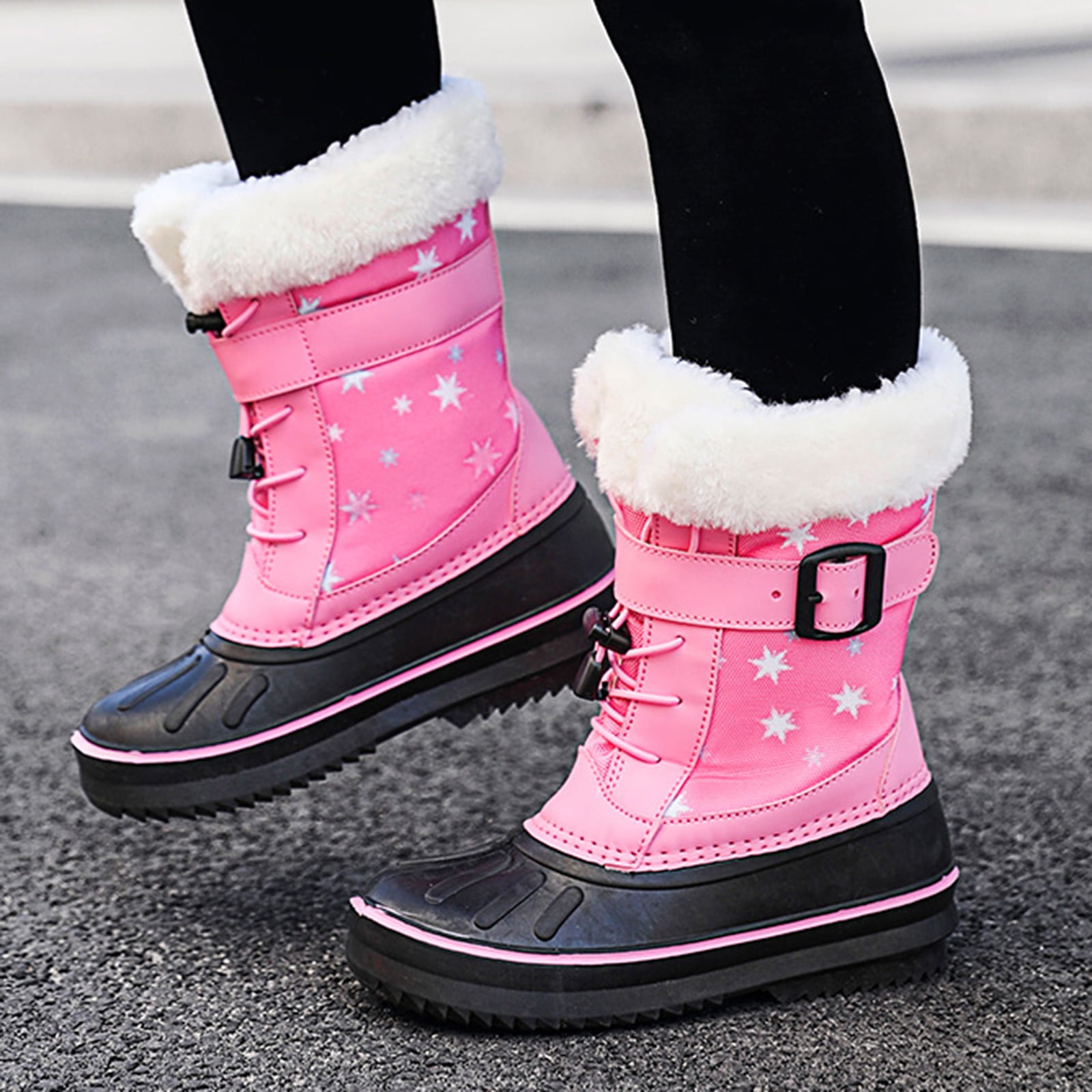 Heel Shoes Winter Boots For Girls 2DXuixsh Kids Boots With Heels