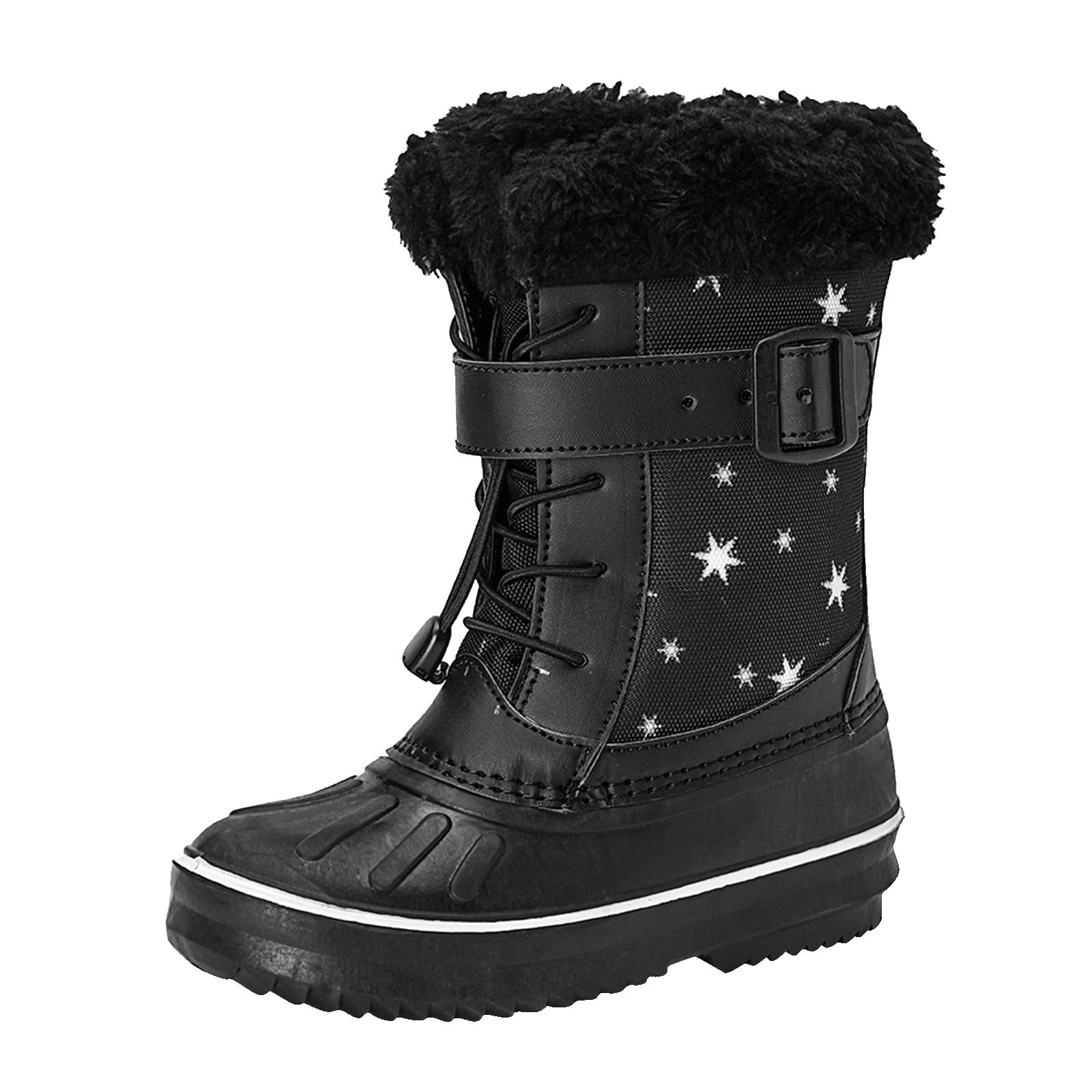 2DXuixsh Kids Boots With Heels Children Shoes Snow Boots Girls Boys