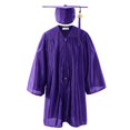 thumbnail image 1 of 2DXuixsh Kids Graduation Dress Summer Graduation Gown Children's Dress for Kindergarten Primary Secondary School Students to Wear Doctor's At Graduation Purple 10-12 Years, 1 of 5