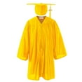 thumbnail image 1 of 2DXuixsh Kids Graduation Dress Summer Graduation Gown Children's Dress for Kindergarten Primary Secondary School Students to Wear Doctor's At Graduation Yellow 6-7 Years, 1 of 4