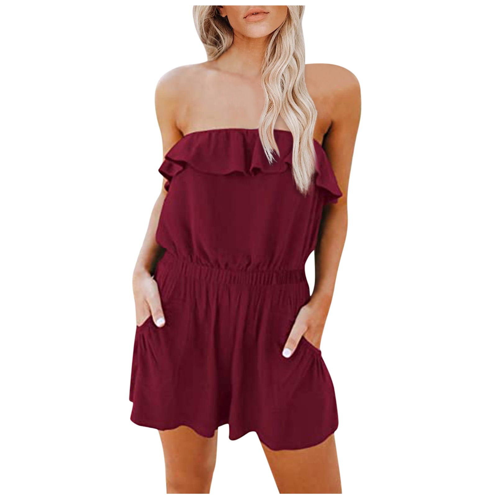 Orange romper shorts online