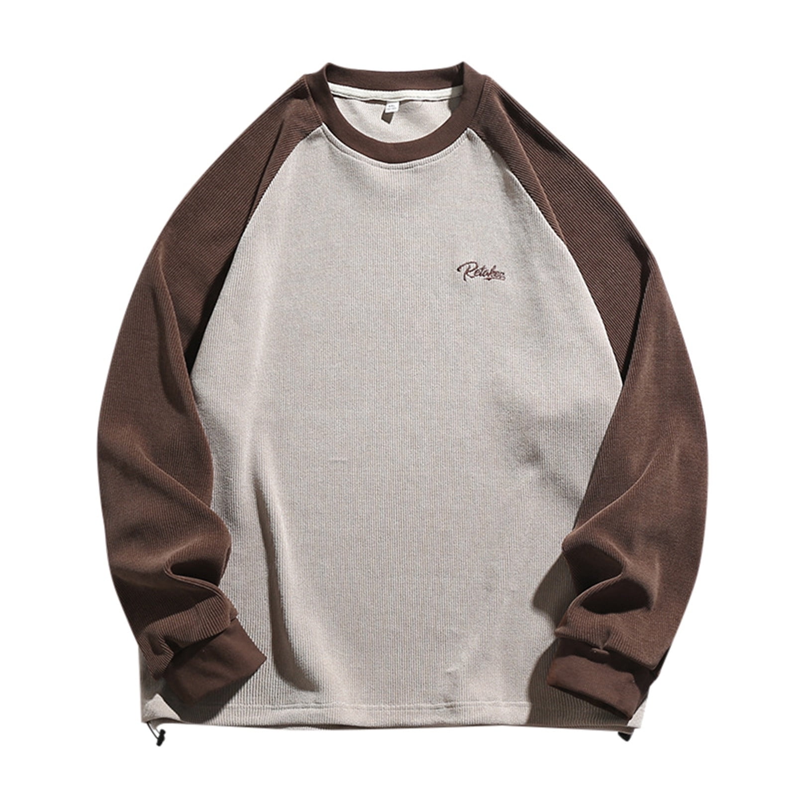 2DXuixsh Men Hoodies Pullover Casual Loose Velvet Long Sleeves Autumn