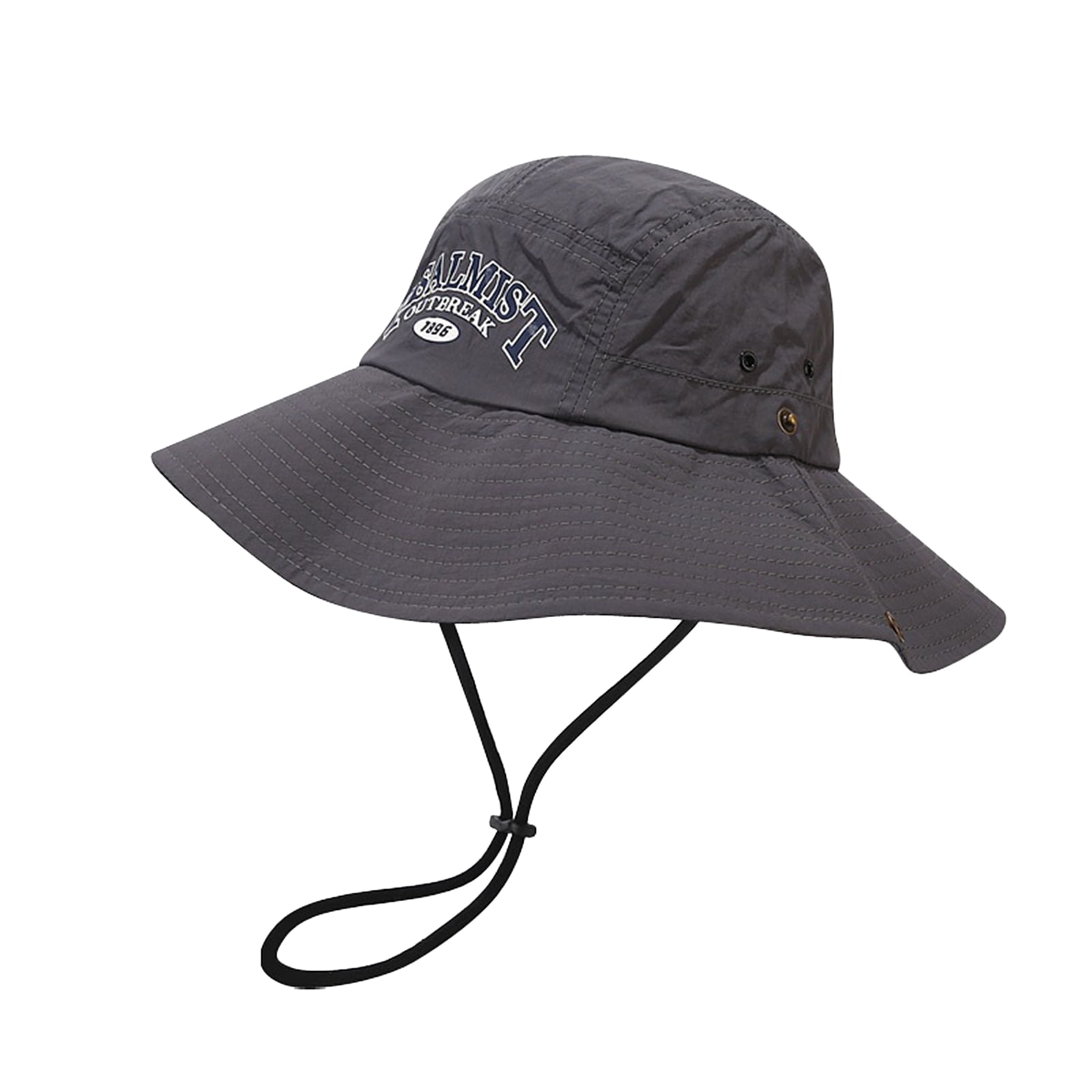 2DXuixsh Men Summer Hat Outdoor Boonie Hat Wide Brim Breathable Fishing Sun  Hat for Men/Women Waterproof Wide Brim Bucket Hat Boonie Hat for Fishing  Hiking Garden Beach Drippy Hats Grey One Size 