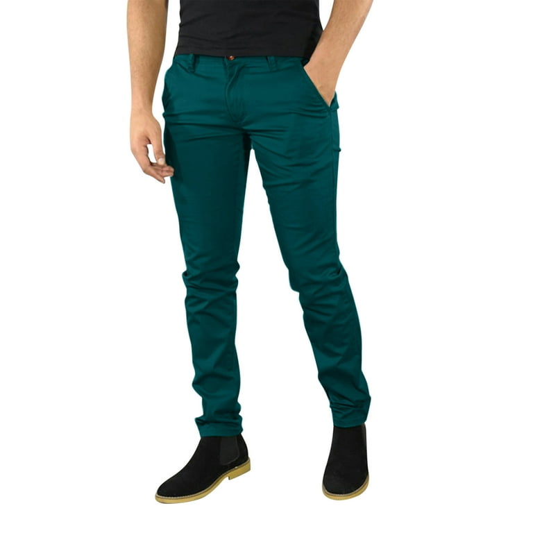2DXuixsh Mens Pants Big and Tall Sports Male Casual Business Solid Slim  Pants Zipper Fly Pocket Cropped Pencil Pant Trousers Pants for Men Cotton  Green Xl 