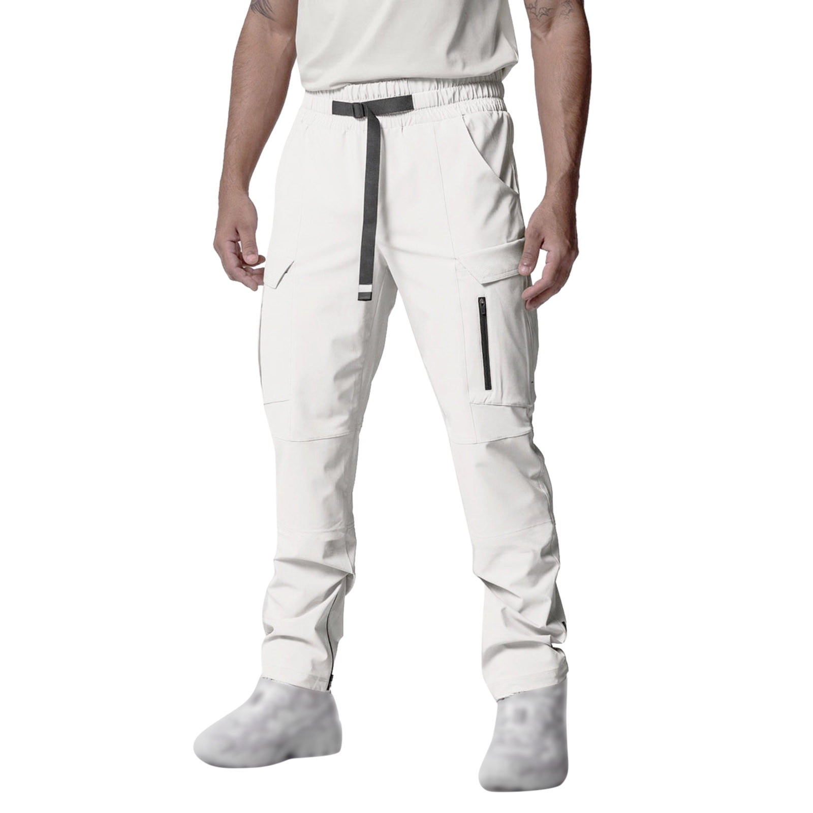 White on sale nylon sweatpants