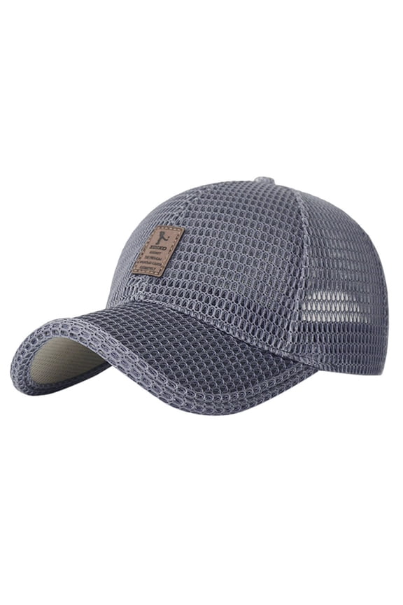 Mens Softball Hats Hat Fashion Cap Men's Baseball Breathable Wild Solid Baseball Caps Women Visor Hats Summer Hats for Men Women Baseball Cap Dark Gray One Size