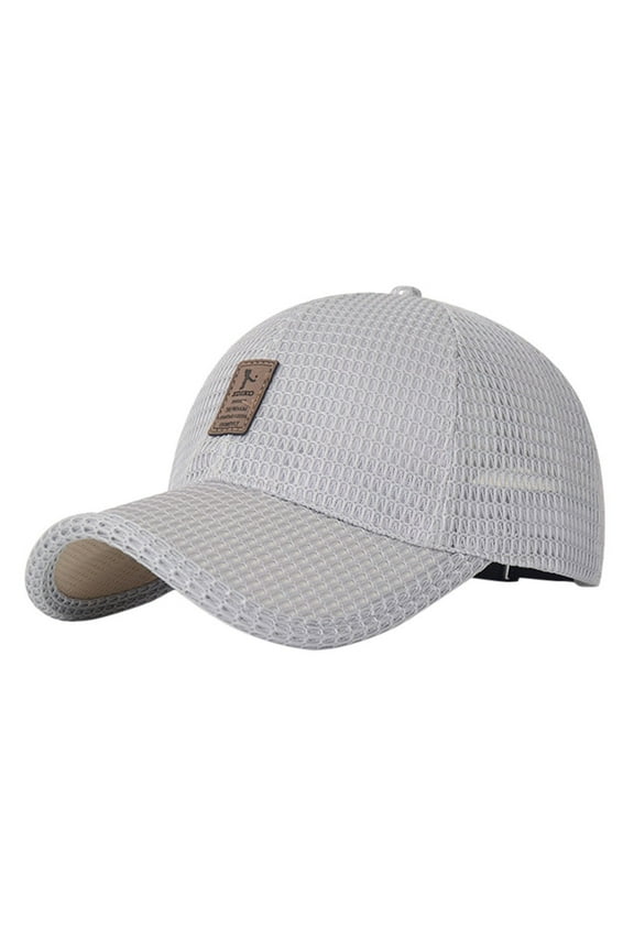 Mens Softball Hats Hat Fashion Cap Men's Baseball Breathable Wild Solid Baseball Caps Women Visor Hats Summer Hats for Men Women Baseball Cap Grey One Size