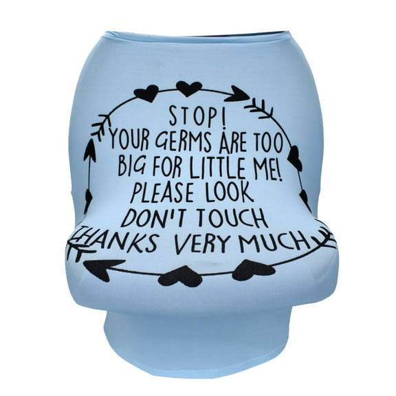 2DXuixsh New Born Diapers New Born Car Multi Canopy Stretchy Use Stroller Seat Cover Breastfeeding Baby Baby Care Baby Stiff for Boys Polyester Blue