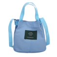 thumbnail image 1 of 2DXuixsh Over Shoulder Bag Women Bag Fashion Simple Art Girl Canvas Bag Fresh Casual Messenger Bag Purses for Women Bags for Women Sky Blue One Size, 1 of 6