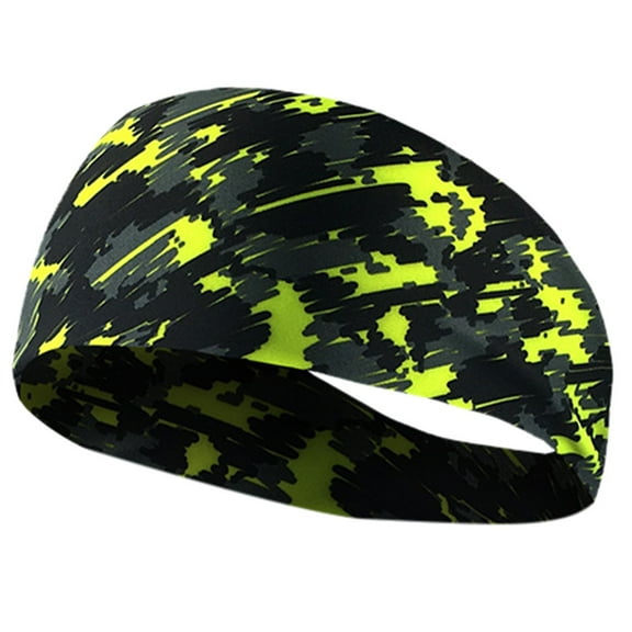 2DXuixsh Pineapple Topper Headband Unisex Sweat Wicking Hair Bands for Sports Fitness Yoga Running Elastic Headband Boys Sweatbands Head Green One Size