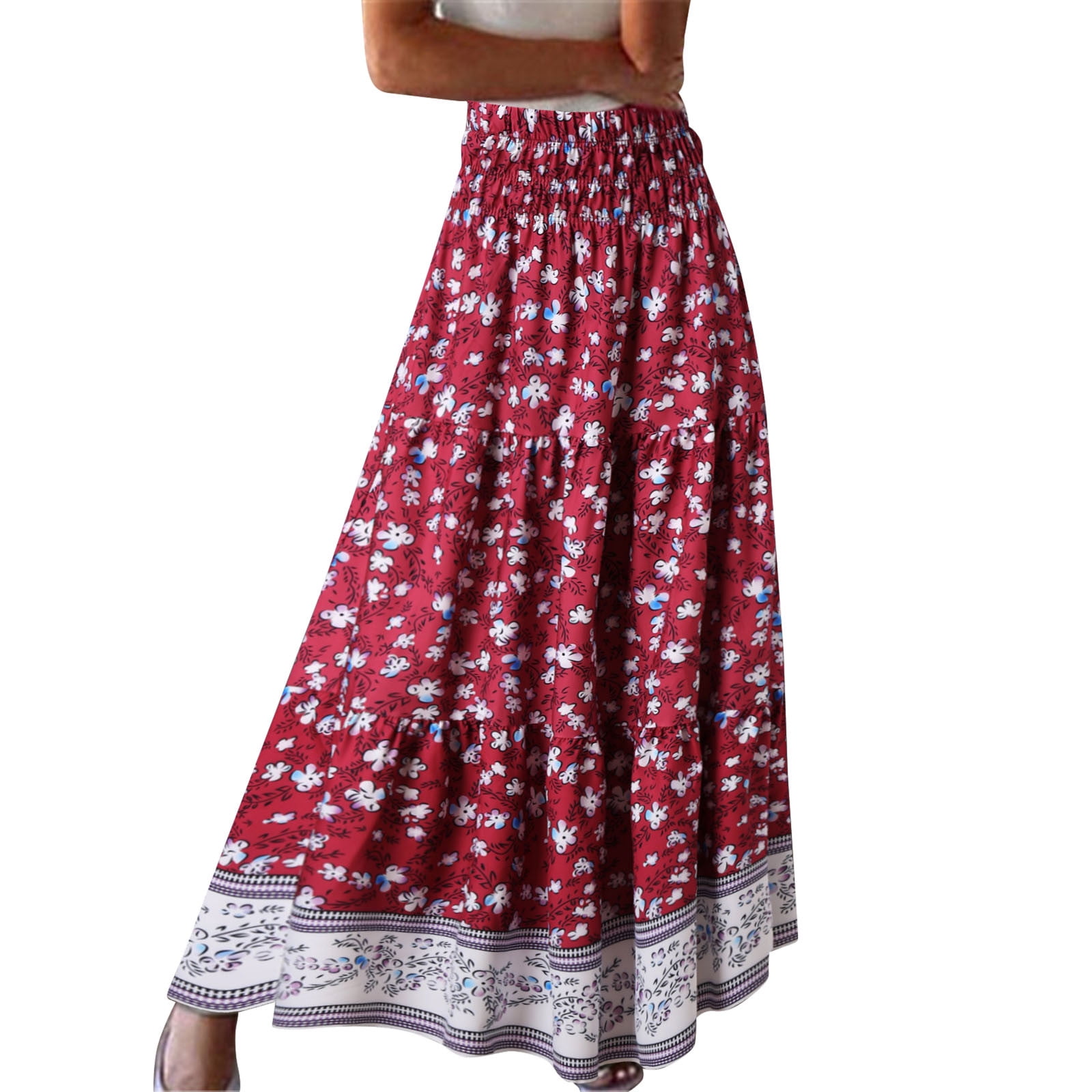 Toddler red maxi clearance skirt