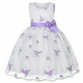thumbnail image 1 of 2DXuixsh Toddler Girl Clothes Embroidered Bowknot Dress Mesh Princess Tutu Girls Dress Little Girls Summer Embroidered Mesh Princess Pageant Dress Preteen Christmas Dresses B Size 100, 1 of 9