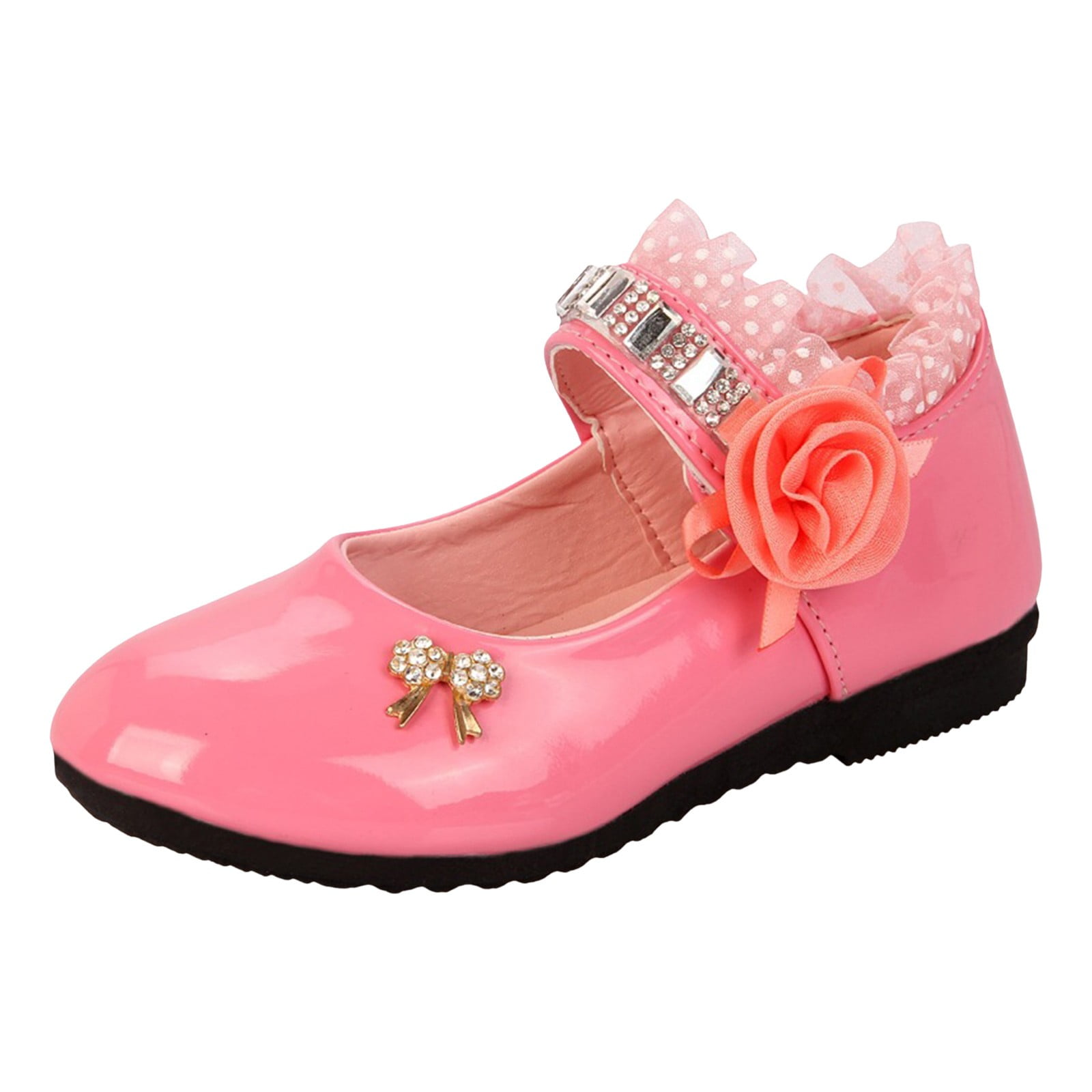 2DXuixsh Toddler Sandals Girls Middle Large Children Inlaid with Rhinestones Sweet Children's